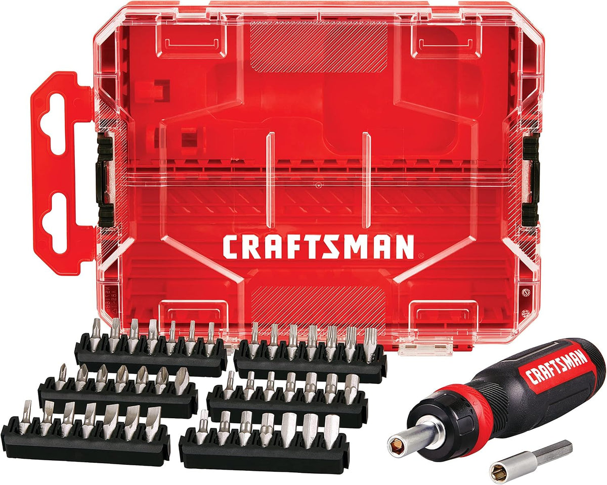 CRAFTSMAN DESTORNILLADOR RATCHETING 44PC (CMHT68017), rojo