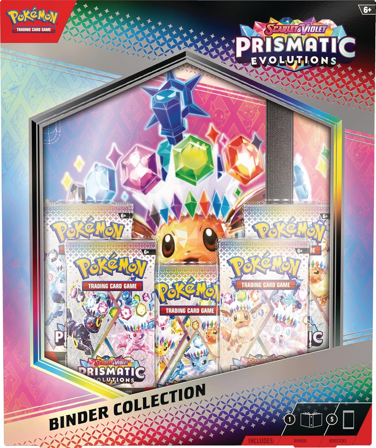 Pokemon TCG: colección de carpetas de evoluciones prismáticas escarlata y violeta