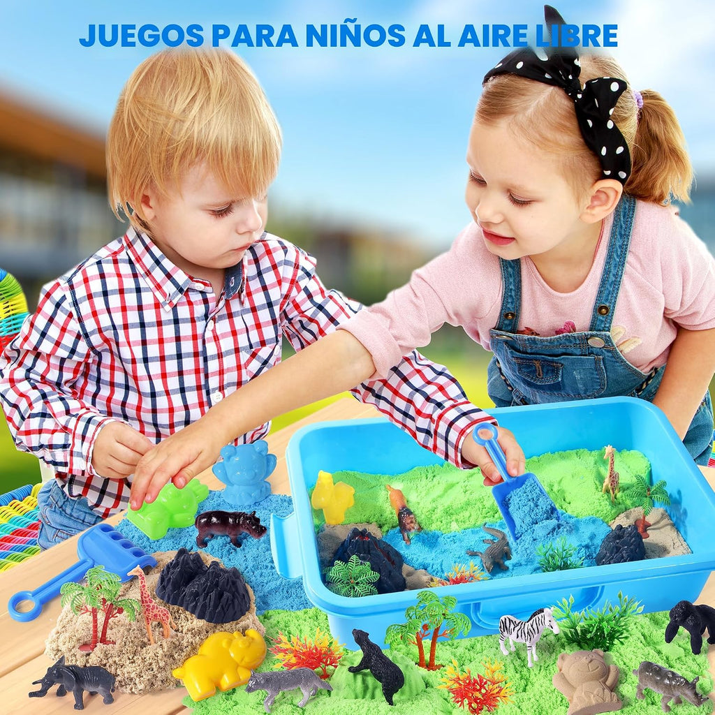Billeeit Juguete de arena sensorial animal