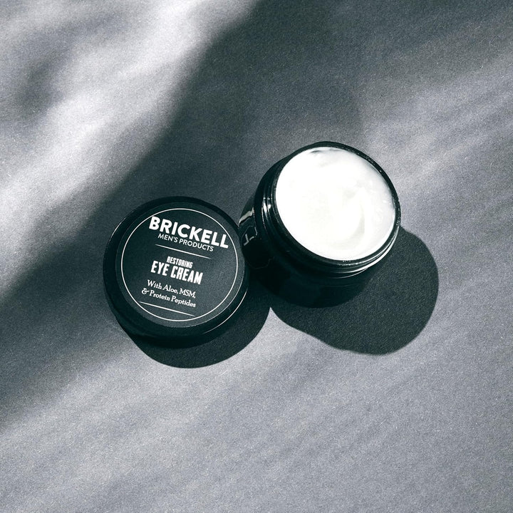 Brickell Men's - Crema restauradora para debajo de los ojos par...