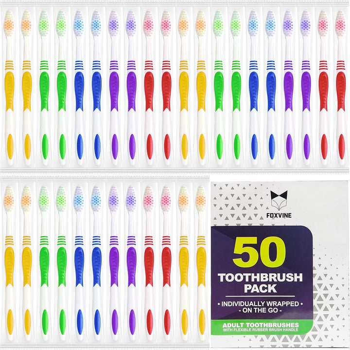EcoFox Cepillos de dientes a granel 50 unidades | Juego de cepillos...