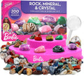 Barbie Rock Collection Box con 200 Rocks, Minerals, Crystals, y Geode