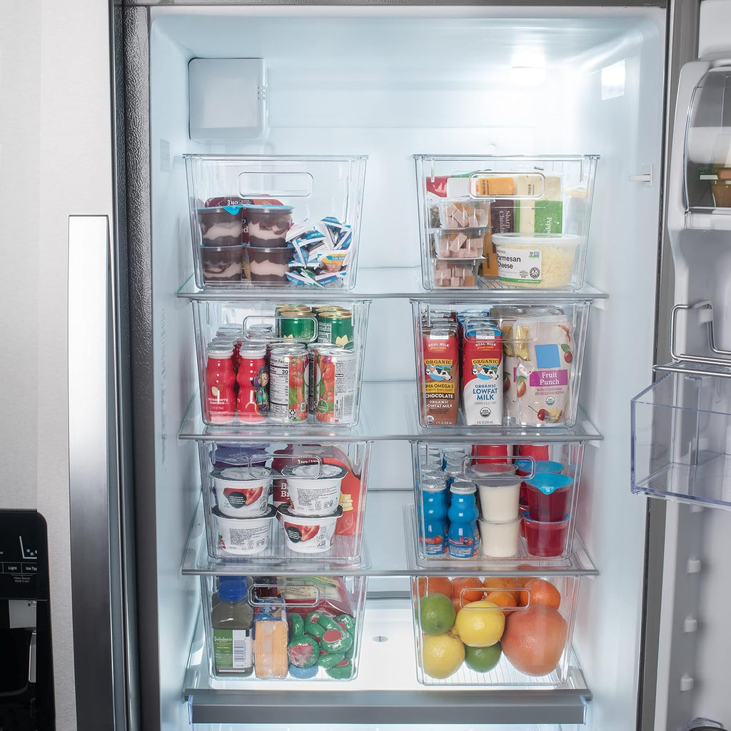 ClearSpace Contenedores de Almacenamiento de Plástico con Tapas X-Large – Perfectos para Organización de Cocina, Organizador de Escritorio o Almacenamiento de Despensa – Organizador de Escritorio