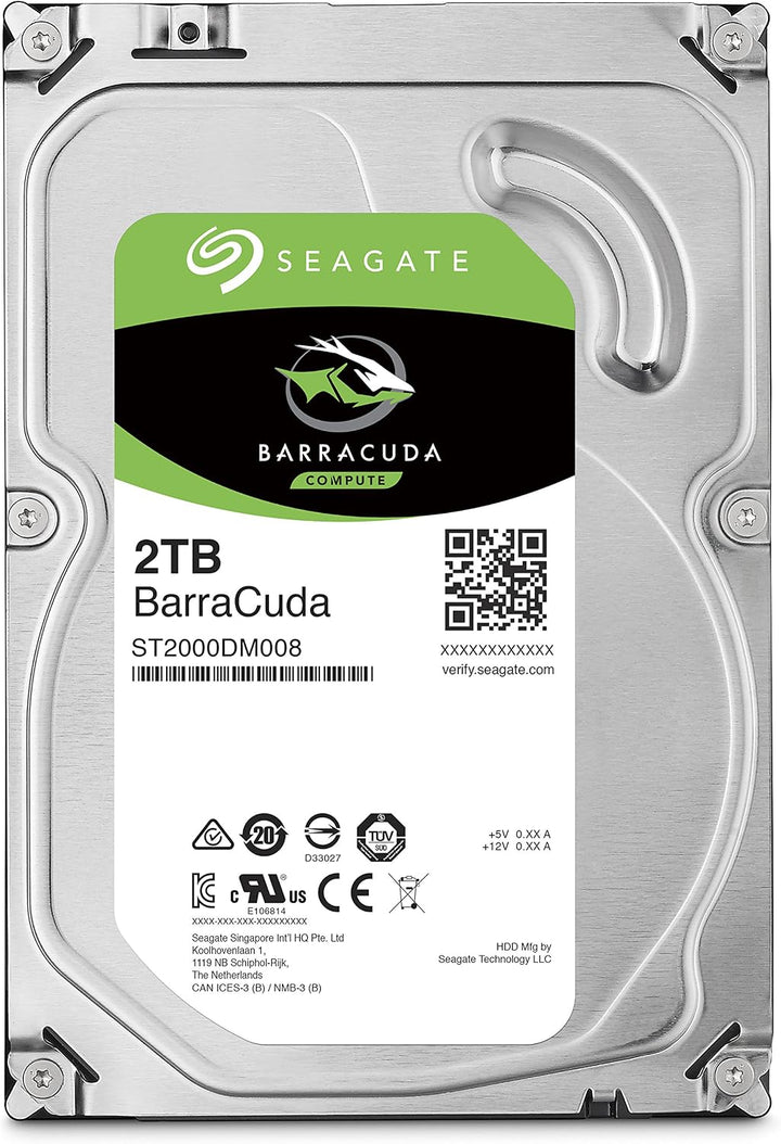 Seagate BarraCuda - Disco duro interno de 2 TB, SATA de 3.5 pulgada...
