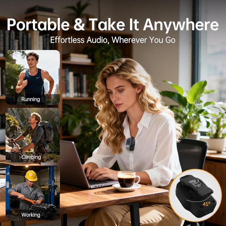 Altavoz Bluetooth portátil, altavoz inalámbrico portátil con clip m...
