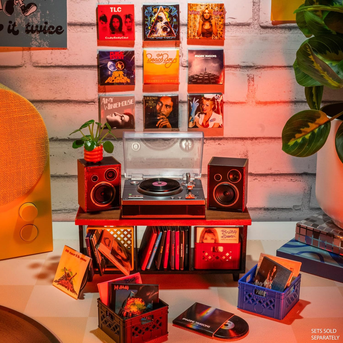 MGA's Miniverse Tocadiscos de música real Mini coleccionables, mini tocadiscos jugable, coleccionistas, regalo, Beethoven