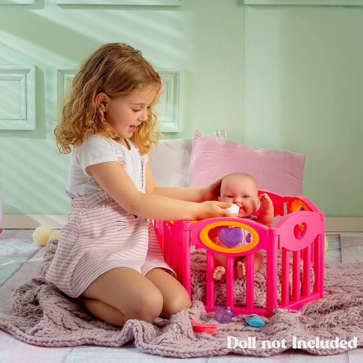 JC Toys Corral de Juego para Muñecas Bebé Conjunto de Regalo para M...