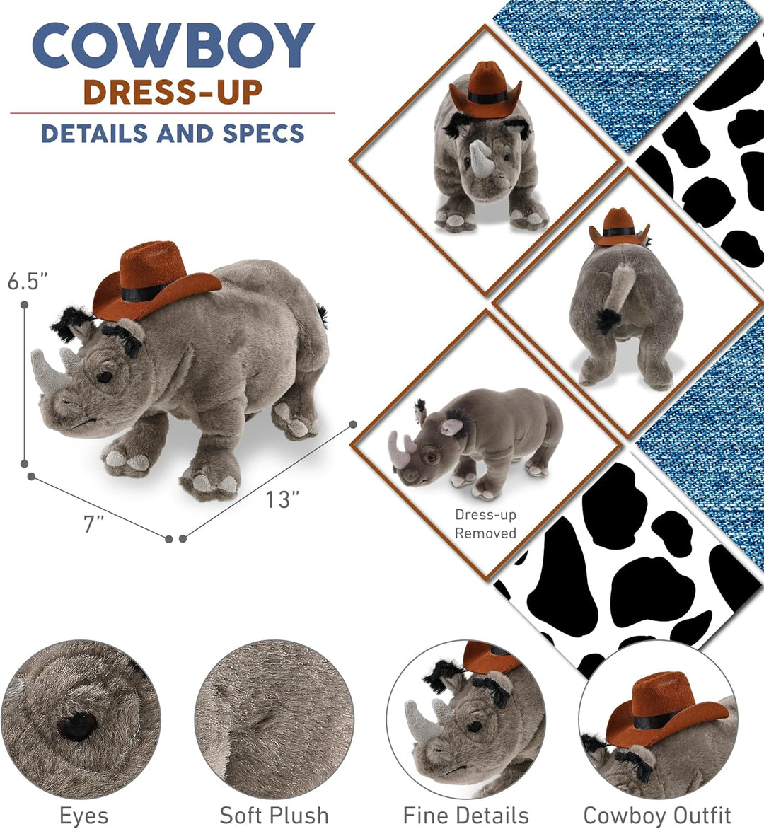 DolliBu Wild Collection - Sombrero de vaquero de peluche