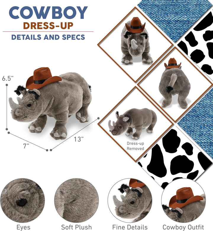 DolliBu Wild Collection - Sombrero de vaquero de peluche
