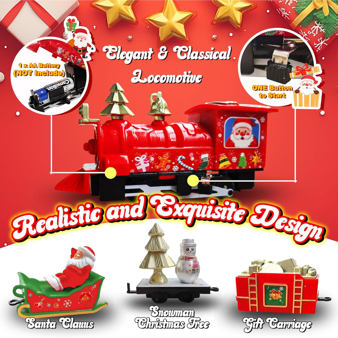 Serie de trenes navideños para niños pequeños de 3 a 5 4 a