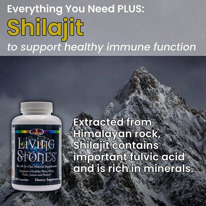 Living Stones, Suplemento mineral completo con zinc, calcio, magnes...