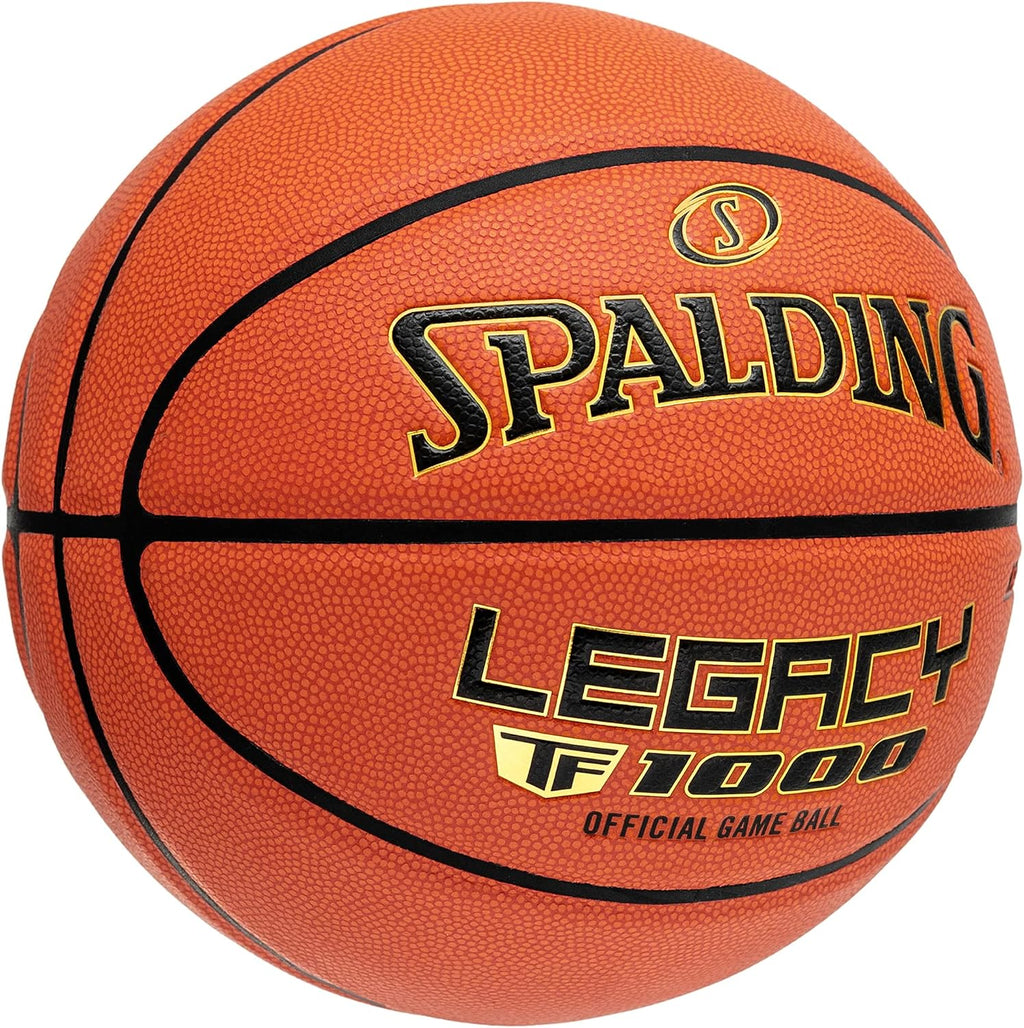 Balón Oficial de Juego Spalding Legacy TF-1000 NFHS, Baloncesto de Interior