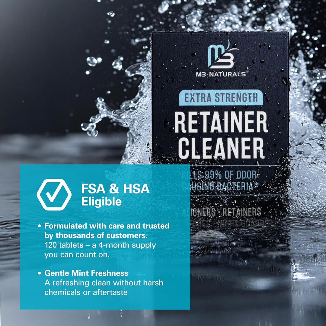 Tabletas limpiadoras para retenedores Invisalign, elimina olores, d...