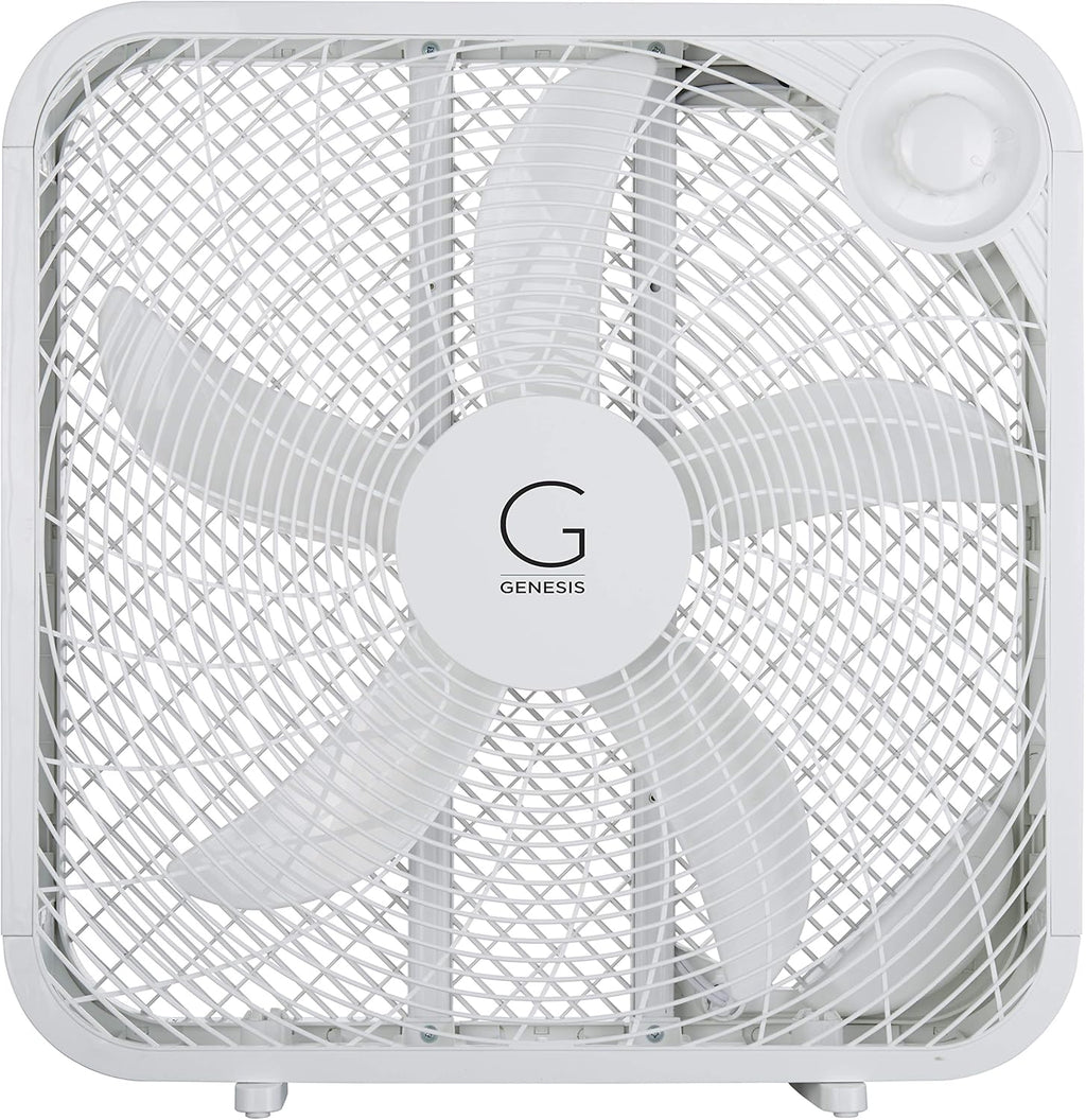 Genesis Ventilador de caja de 20 pulgadas, 3 ajustes, tecnología de...