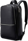 Samsonite Mochila delgada clásica de cuero