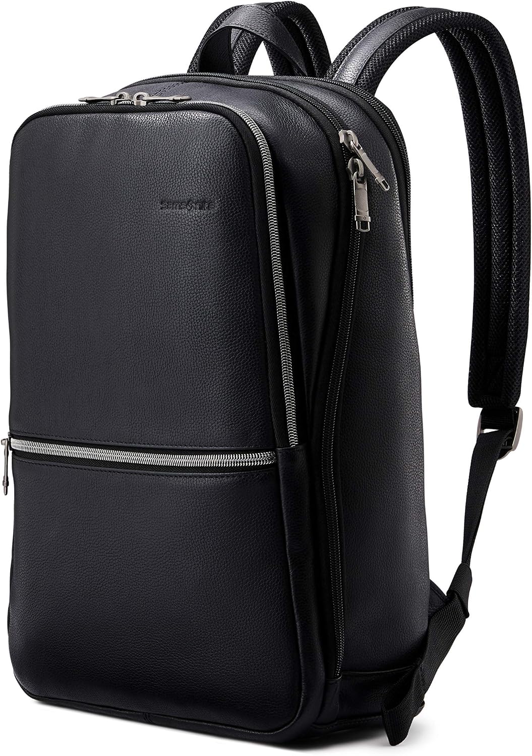 Samsonite Mochila delgada clásica de cuero