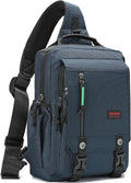 NICGID Bandoleras de hombro en el pecho, mochila para laptop, bolsa de mensajero cruzada para viajes al aire libre, hombres y mujeres