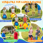 Set combinado de 53 piezas de juegos de carnaval al aire libre para niños, pelotas saltarinas de 18 pulgadas
