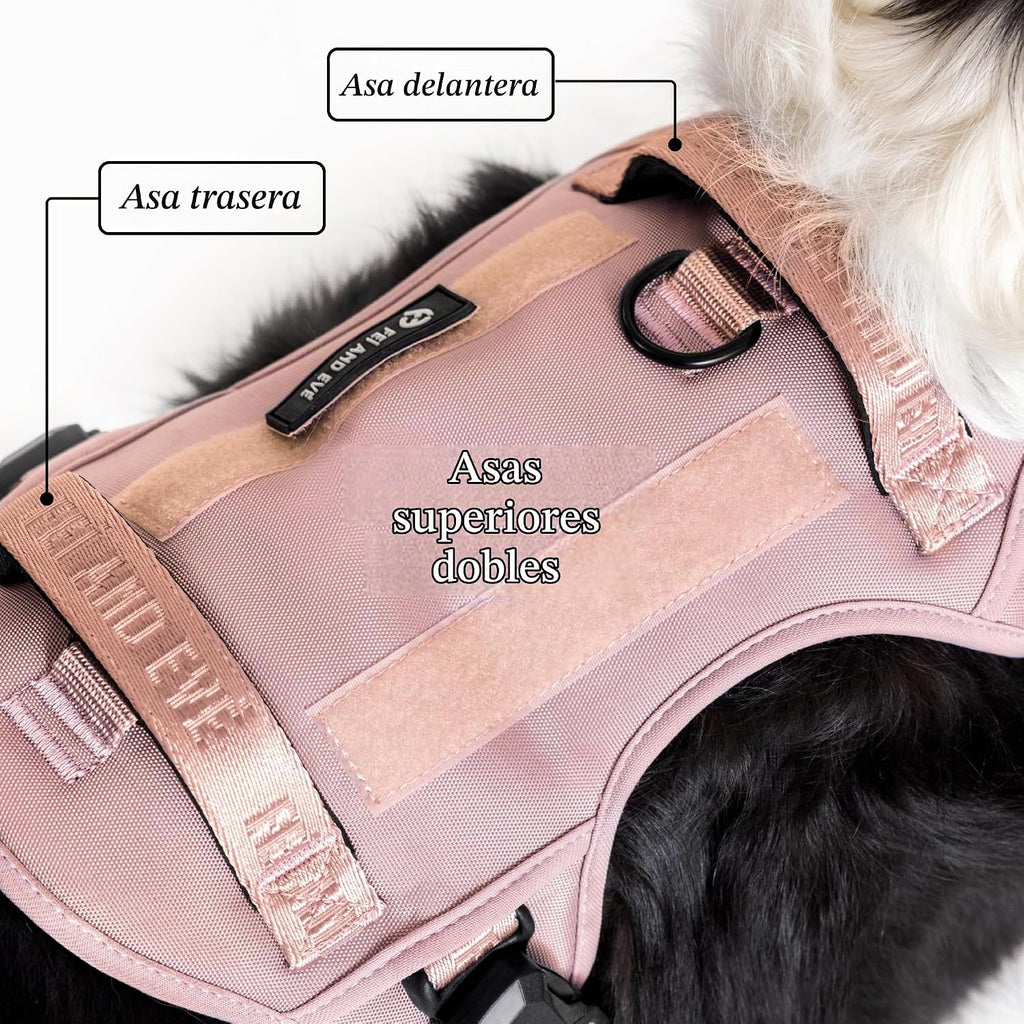 Fei & Eve - Arnés táctico clásico para perro, chaleco antitirones