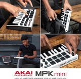 Akai Professional MPK Mini MK3 - Controlador de teclado MIDI USB de...