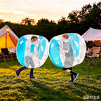 ZHUYNXIR 2 bolas de sumo para niños, juguetes de rebote de parachoques, bolas de sumo para niños, pelota de juego de césped para niños al aire libre (36 pulgadas, azul + azul)