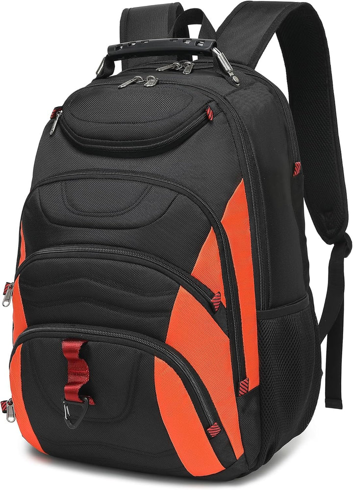 Mochila para laptop Boavan para hombre (Negro, 15.6), Negro y anara...