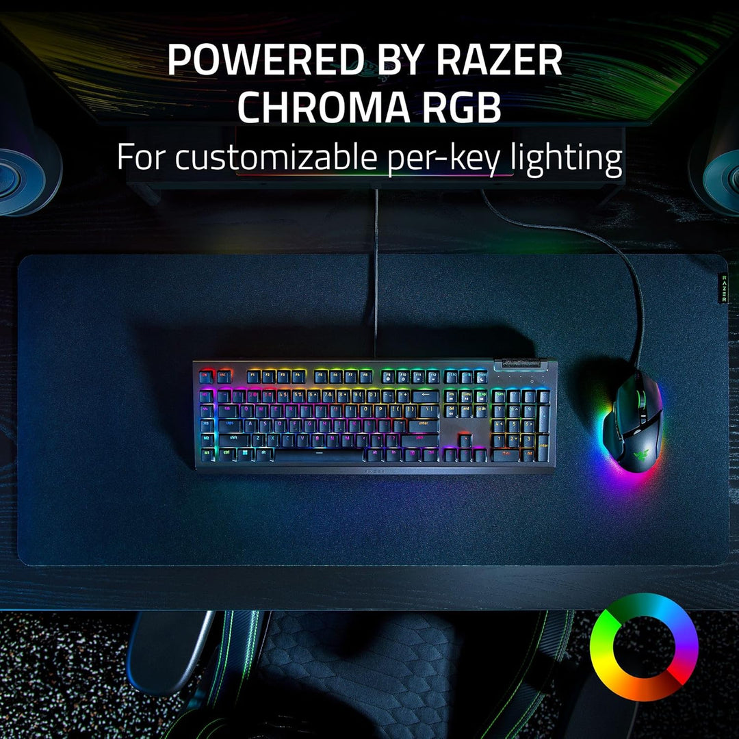 Razer BlackWidow V4 X Teclado mecánico para juegos: interruptores a...