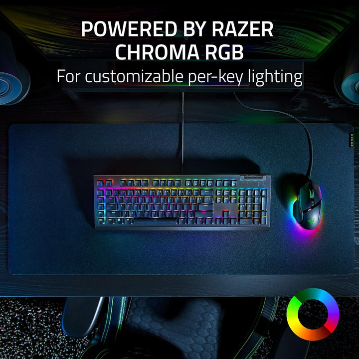 Razer BlackWidow V4 X Teclado mecánico para juegos: interruptores a...