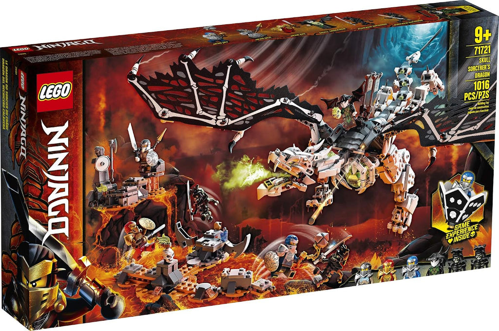LEGO NINJAGO - Juego de dragón de brujo de calavera 71721 NINJAGO con figuras de juguete de guerrero (1,016 piezas)