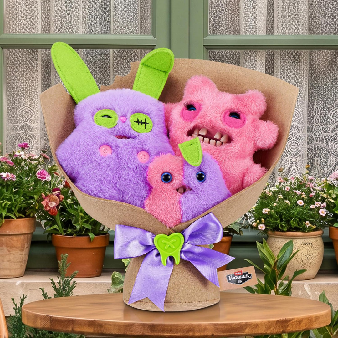 Fuggler Ramos de flores: juego de juguetes de peluche de 2 x 9 pulg...