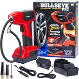 BULLSEYE PRO - Inflador de neumáticos con manómetro, compacto y por...