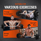 Yes4All Barras Curl y Rectas, Barras Estándar y Olímpicas para Entrenamiento de Fuerza en Casa