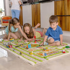 Alfombras de Juego 3D, Verde Tráfico, 39 x 59 Pulgadas