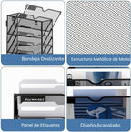 Organizador de archivos de pared de 10 niveles, soporte de correo