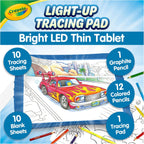 Crayola Almohadilla de trazado iluminada: proyector de dibujo y trazado azul, para niños, mesa de caja de luz para bocetos, juguetes para niños, regalo para niñas y niños, a partir de 6 años