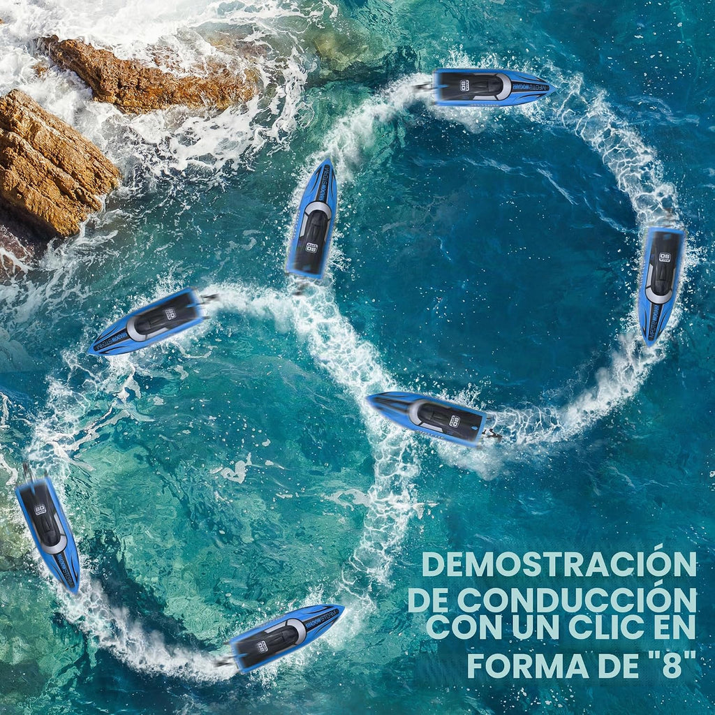 BEZGAR Barco de velocidad de control remoto rápido de más de 20 KPH para