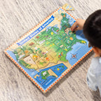 Melissa & Doug – EE. UU. Mapa – Puzzle de rompecabezas de madera de sonido con efectos de sonido (40 Pcs)