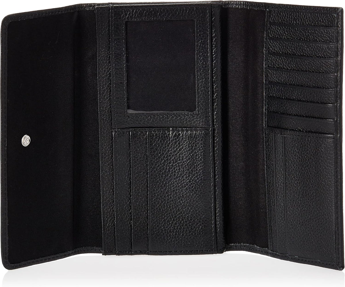 Timberland - Cartera de piel con solapa RFID para mujer, organizadora