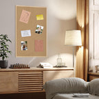 DAHAPYBOO Tablero de corcho 36x24 para oficina con tableros de madera de