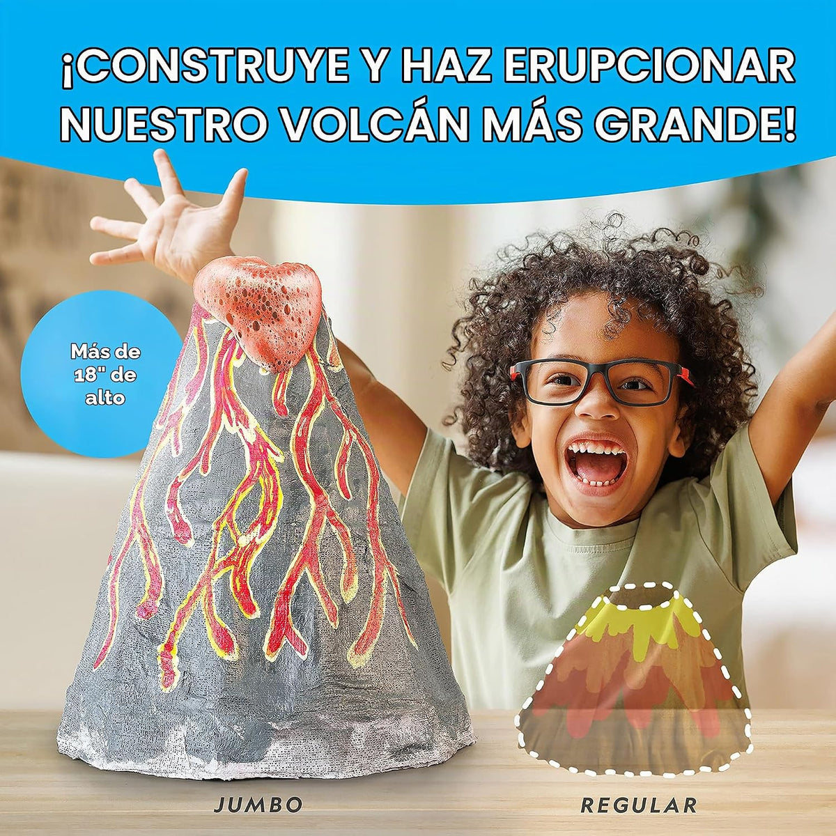National Geographic Jumbo Volcano Science Kit para niños de 8 a 12 años