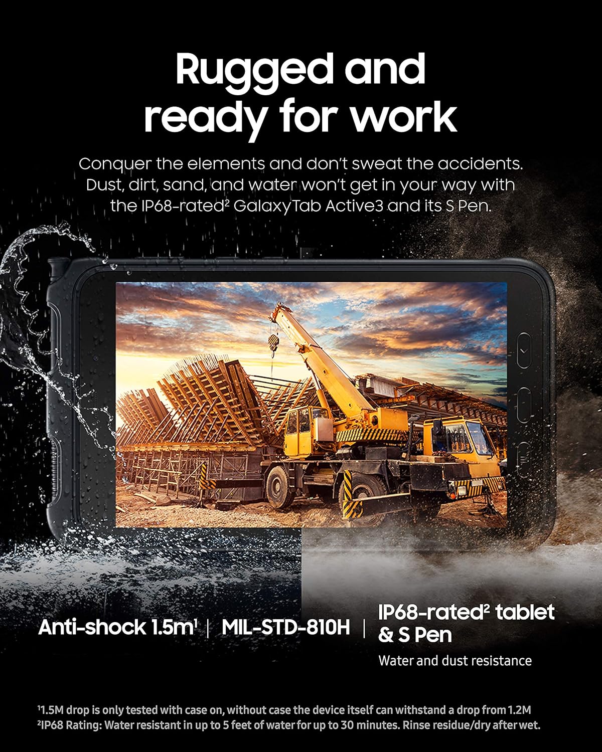 Samsung Galaxy Tab Active3 Edición Enterprise de 8" Tableta Rug...