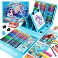 Kit de dibujo de sirena de 208 piezas, regalo para niñas y niños