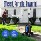 Westinghouse ePX3500 - Lavadora a presión eléctrica, 2500 PSI máx. 1.76 GPM máximo con tecnología antivuelco, tanque de jabón a bordo, varita de acero profesional, juego de 5 boquillas, para coches