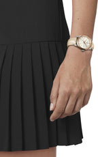 Tissot PR 100, cuarzo suizo, 1.339 in, esfera de nácar, reloj para mujer