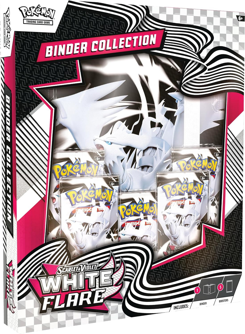 Pokemon TCG Escarlata & Violeta 10.5 Caja de Archivador blanco Flare
