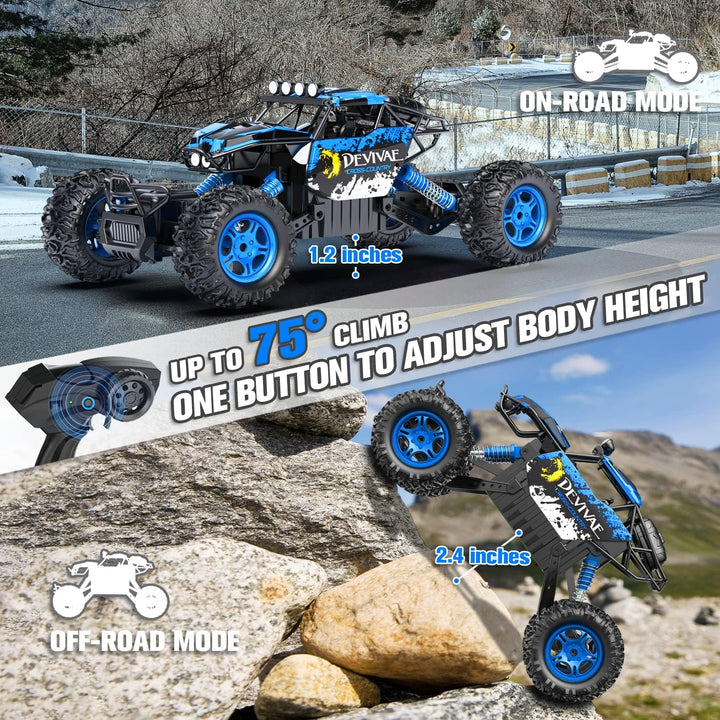CROBOLL 1:12 Coche grande de control remoto para niños con función...