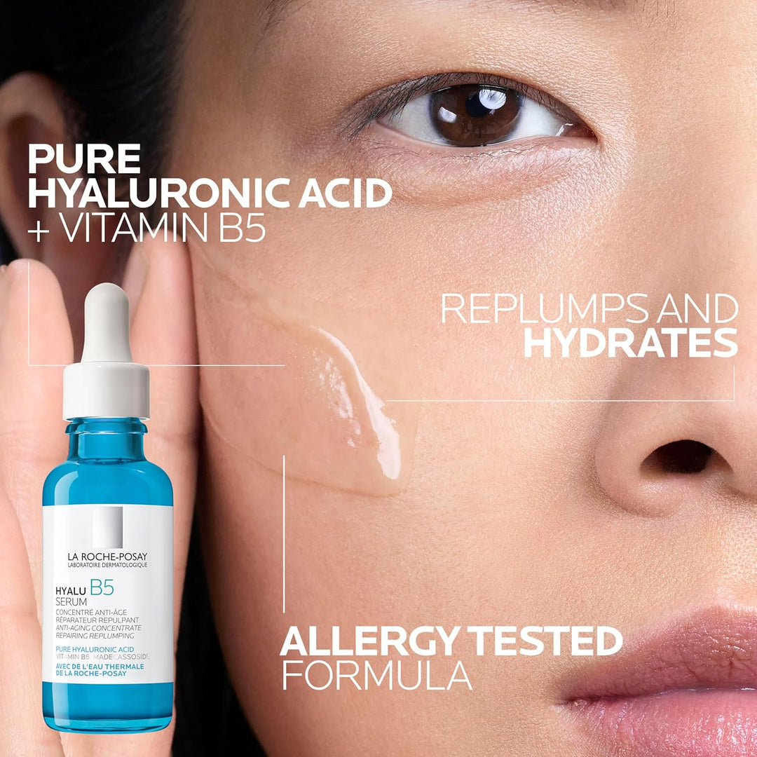La Roche-Posay Hyalu B5 Pure Hyaluronic Acid Serum for Face, Vitami...