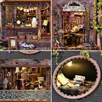 Kit de casa de muñecas en miniatura, kit de mini casa de bricolaje