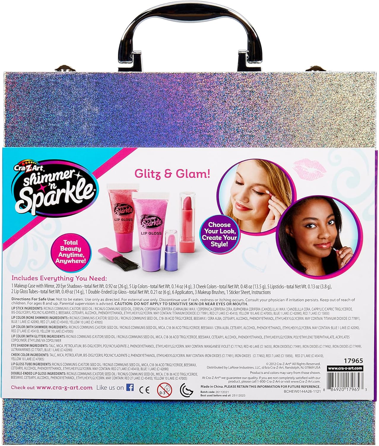 Shimmer 'n Sparkle Glitter Makeover Studio Beauty Kit - Belleza...