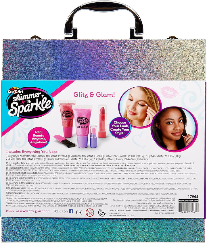 Shimmer 'n Sparkle Glitter Makeover Studio Beauty Kit - Belleza...